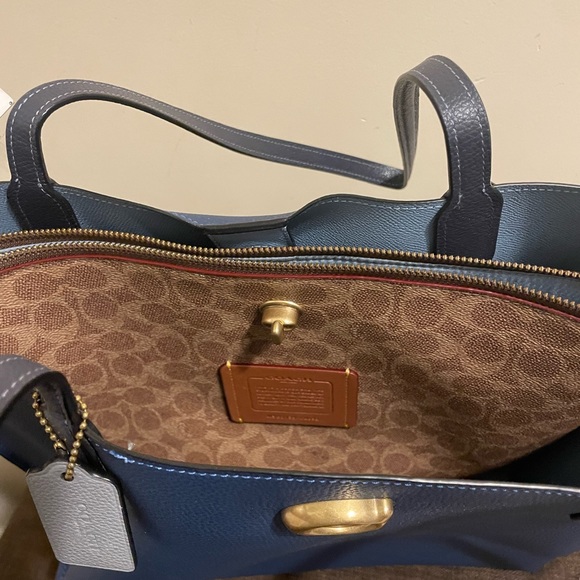 Gorgeous Blue Coach Tote